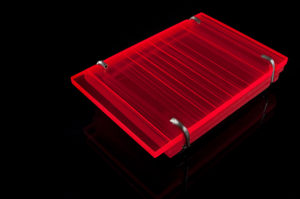 Pforzheim/Berlin, brooch, plexiglas, sterling silver, stainless steel, 2009